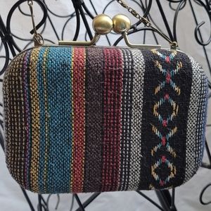 Woven Boho Clutch purse